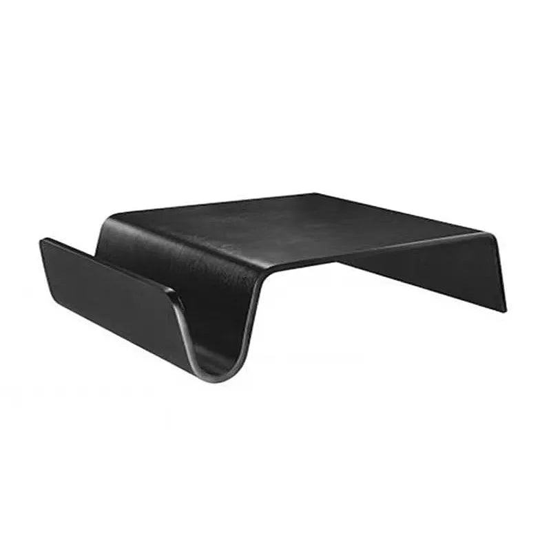 Scando Table Large Bent Wood Coffee Table Minimalist Modern Living Room Natural Wood Square Side Table for Sofa