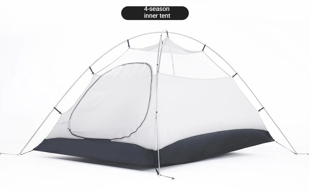 2 Person Ultralight Backpacking Tent Waterproof 3000mm 10D Nylon Double Layer Windproof Tent Camping Hiking Trekking Outdoor