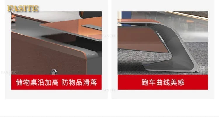Office Furniture Desk Complete Boss Desk Modern Manager  Fashion