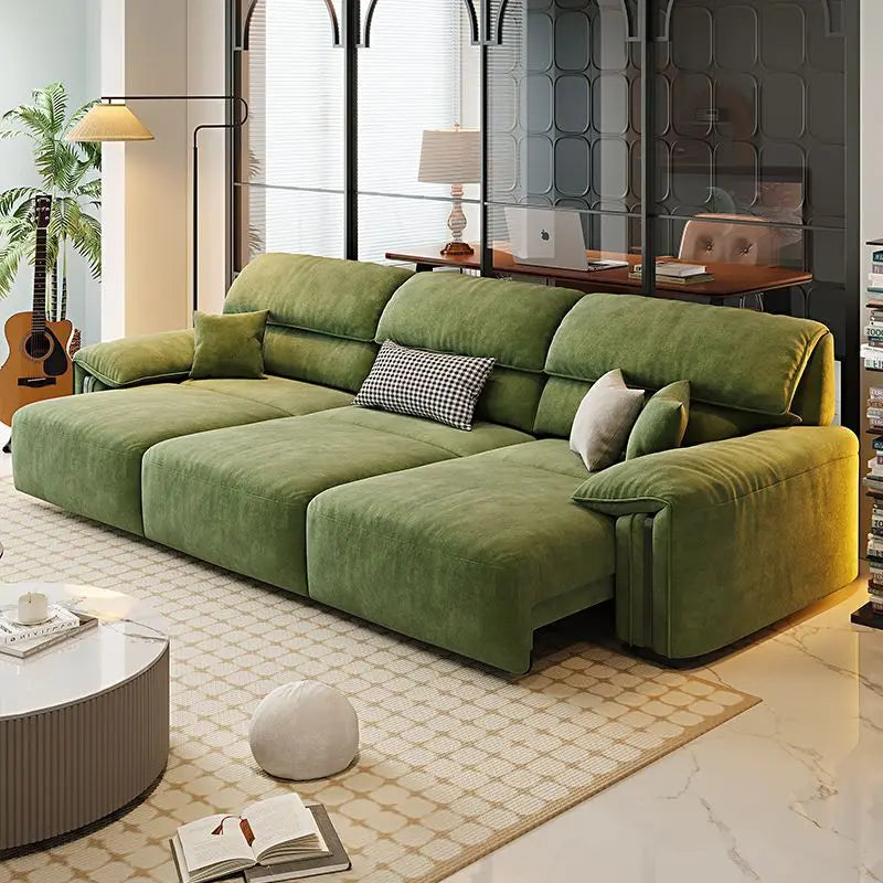 N67 Design Extendable Electric Recliner Sofa Living Room Lazy Lounges Electric Recliner Sofa Nordic Modern Divano Home Furniture