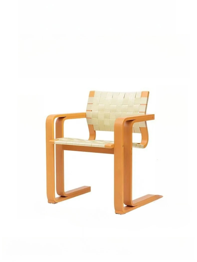 Danish designer, woven dining chair, wabi sabi wind, medieval solid wood retro, armrests, desk, office chair