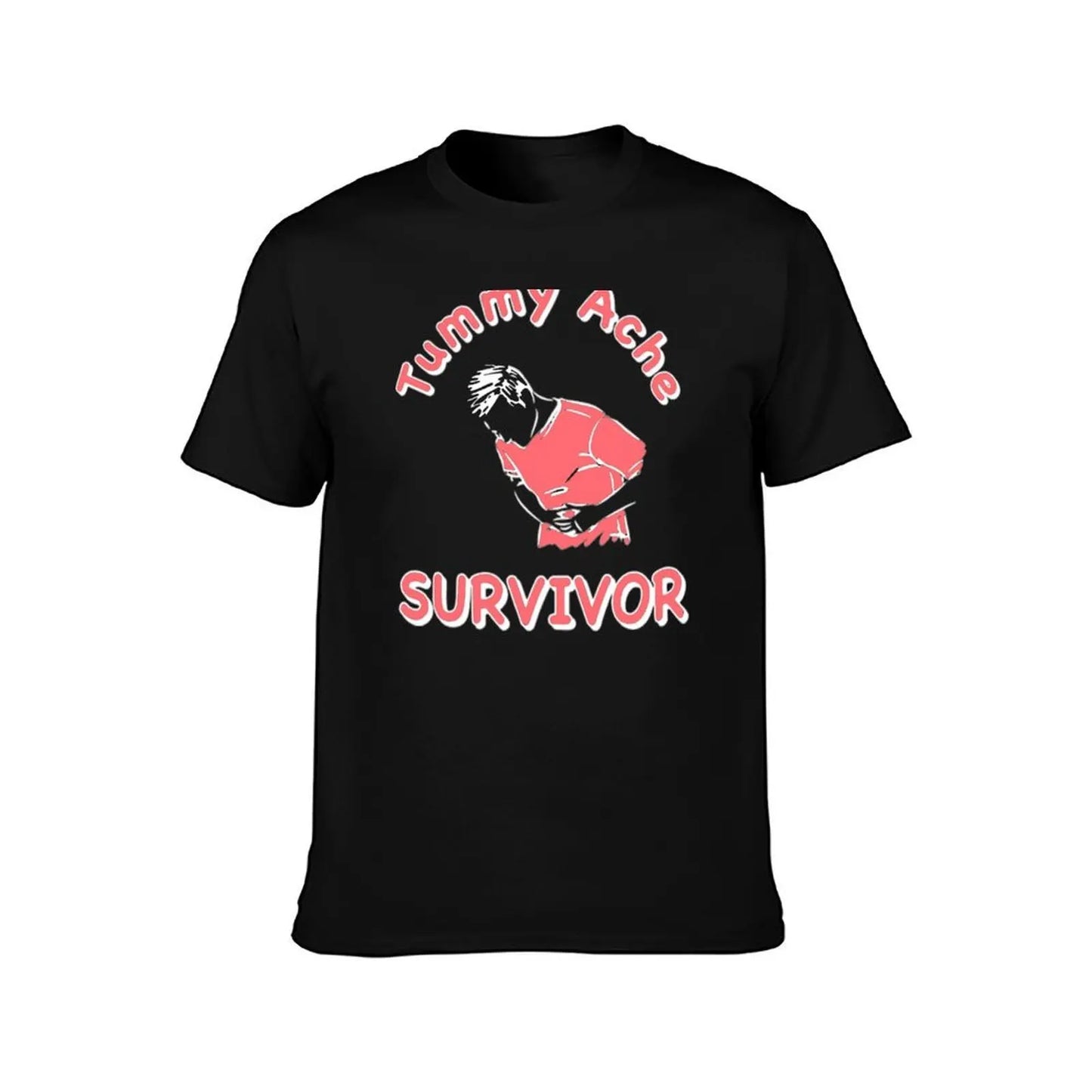 man cotton for shirt shirts Funny shirts Tummy t cotton T-Shirt graphic man for t t Ache Survivor man soft