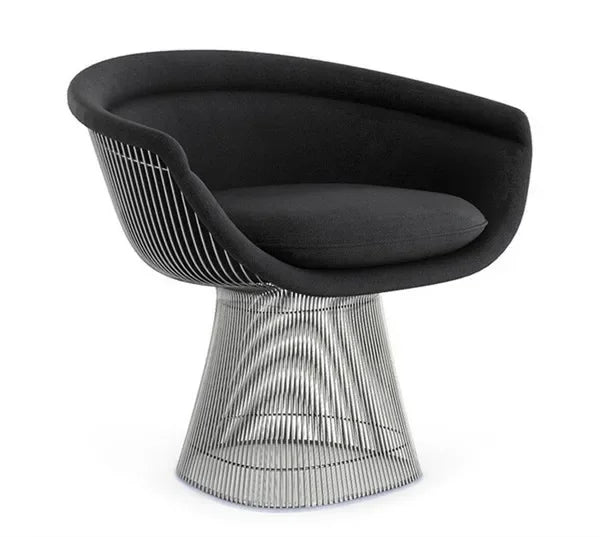 Italian modern designer stainless steel leisure single chair creative villa model room art reception chairP