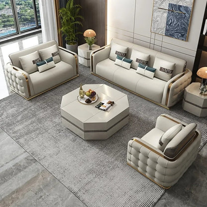 Light luxury sofa combination living room post-modern simplicity Italian minimalism