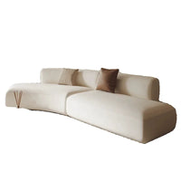 Cream wind special-shaped sofa Modern hotel lobby reception lounge area Modern minimalist leisure curved sofa