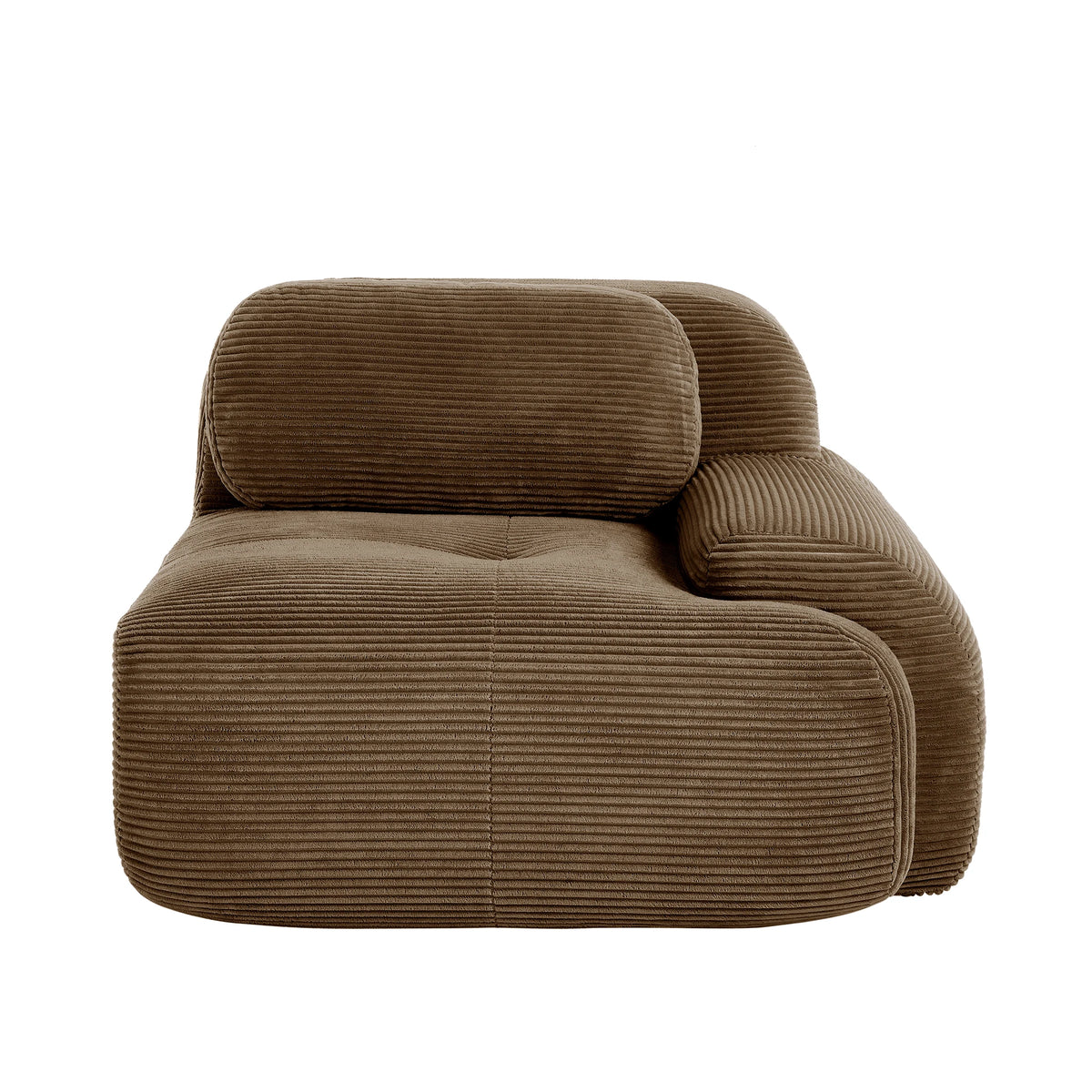 1piece Modern Lovely Sofa Without Armrests with Cushion, Living Room Furniture, Modular Corner Sofa, Premium Cordstock Fabric