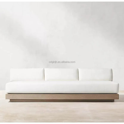 Minimalism Outdoor Garden Sofa Set Popular and Luxury Teak Patio Furniture
