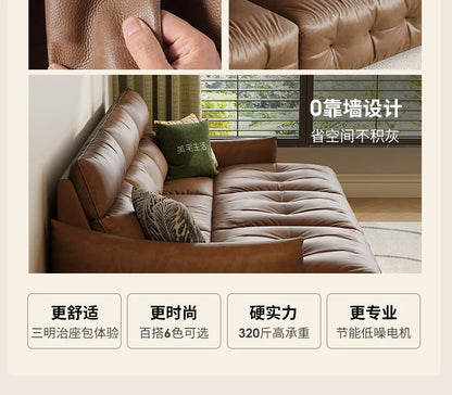 French Scalable Electric Sofa Bed Modern Designer Creativity Puff Sofa Comfort Lounge Living Room Furniture Canape Salon FYES