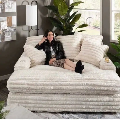 Modern Minimalist Vacuum Compression Sofa High-Quality Corduroy Home Film and Television Floor Leisure Sofa Chair