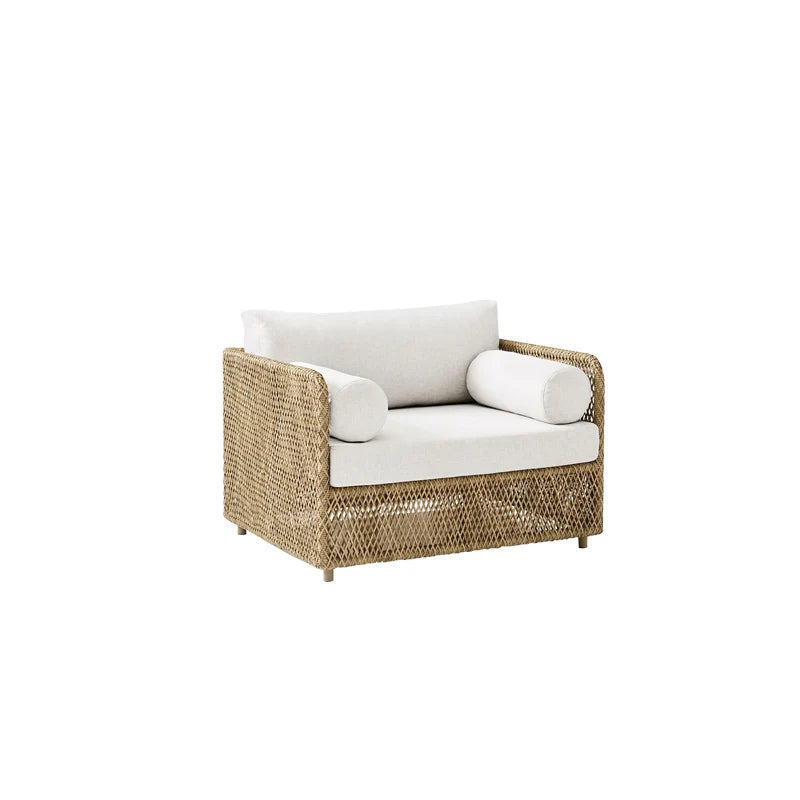 Nordic outdoor sofa, courtyard, terrace, balcony, leisure rattan chair, living room, outdoor waterproof High Quality