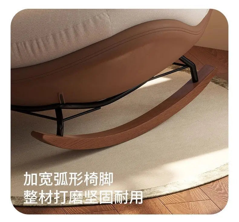 New Beanbag Chair Single Rocking Chair for Living Room Balcony Comfortable Upholstered Recliner