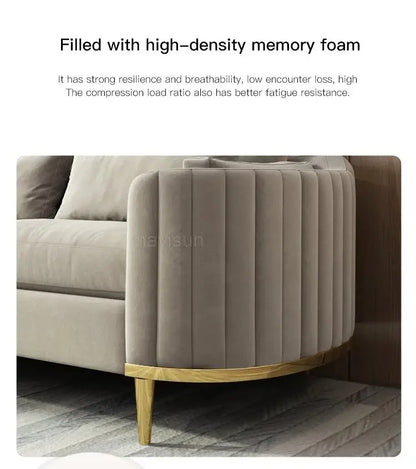 Nordic Reading Household Sectional Fabric 3 Seat Sofa Upholstered Armchair Custom Color Living Room Fauteuil Home Furniture