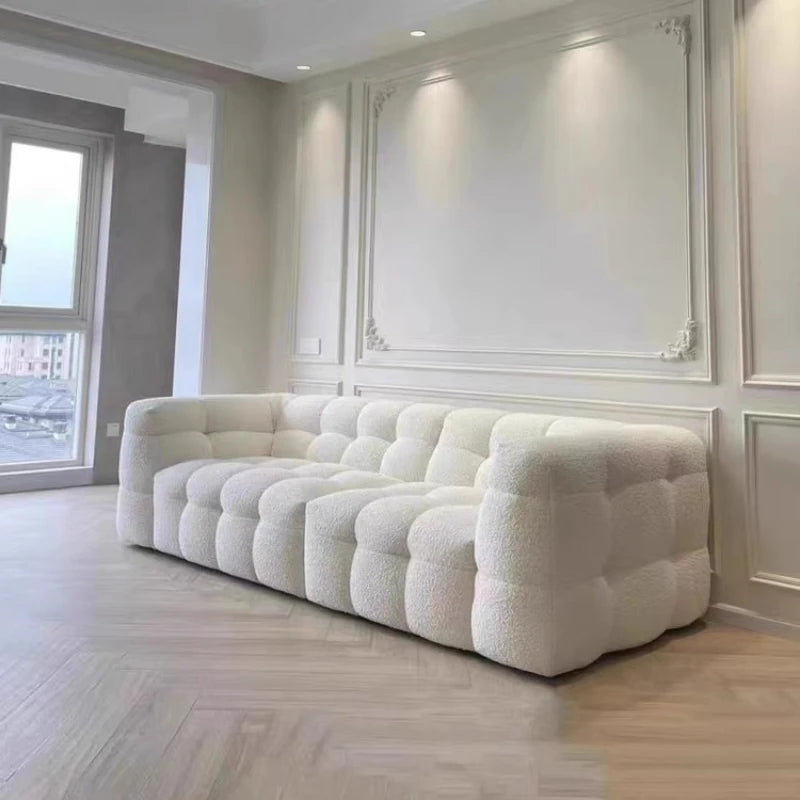 Minimalist Waterproof Living Room Sofa Modern Couch Elegant Relaxing Living Room Sofa White Puff Sofy Do Salonu Home Furniture