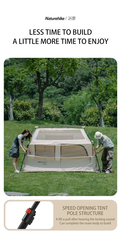 Naturehike Village 6.0 The Second Generation Quick Open Tent Family Automatic Tent for Camping Outdoor
