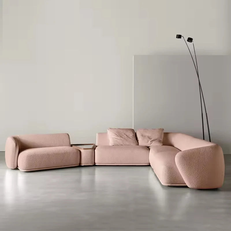Custom Designer Customized Modern Living Room Couch Indoor Furniture Bedroom Modular Segmented Velvet Fabric Sectional Sofa Set
