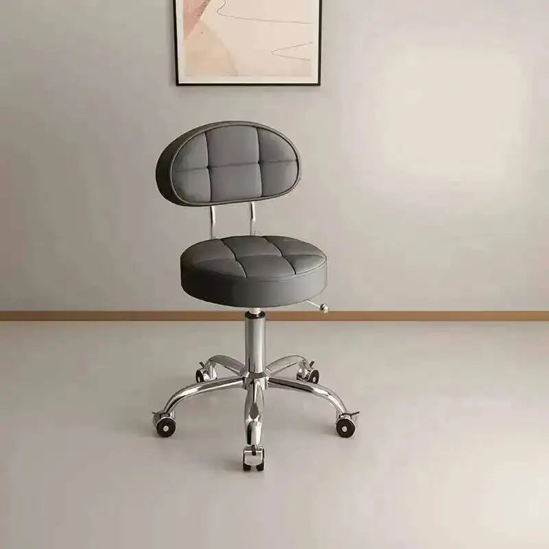 Big work stool hair cutting chair rotating lifting round stool pulley hair salon special beauty stool