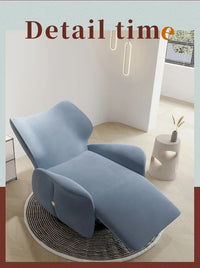 Single-Seat Sofa Stoel Stof Vrijetijdsstoel Woonkamer Licht Luxe Designer Elektrische Functionele Fauteuil