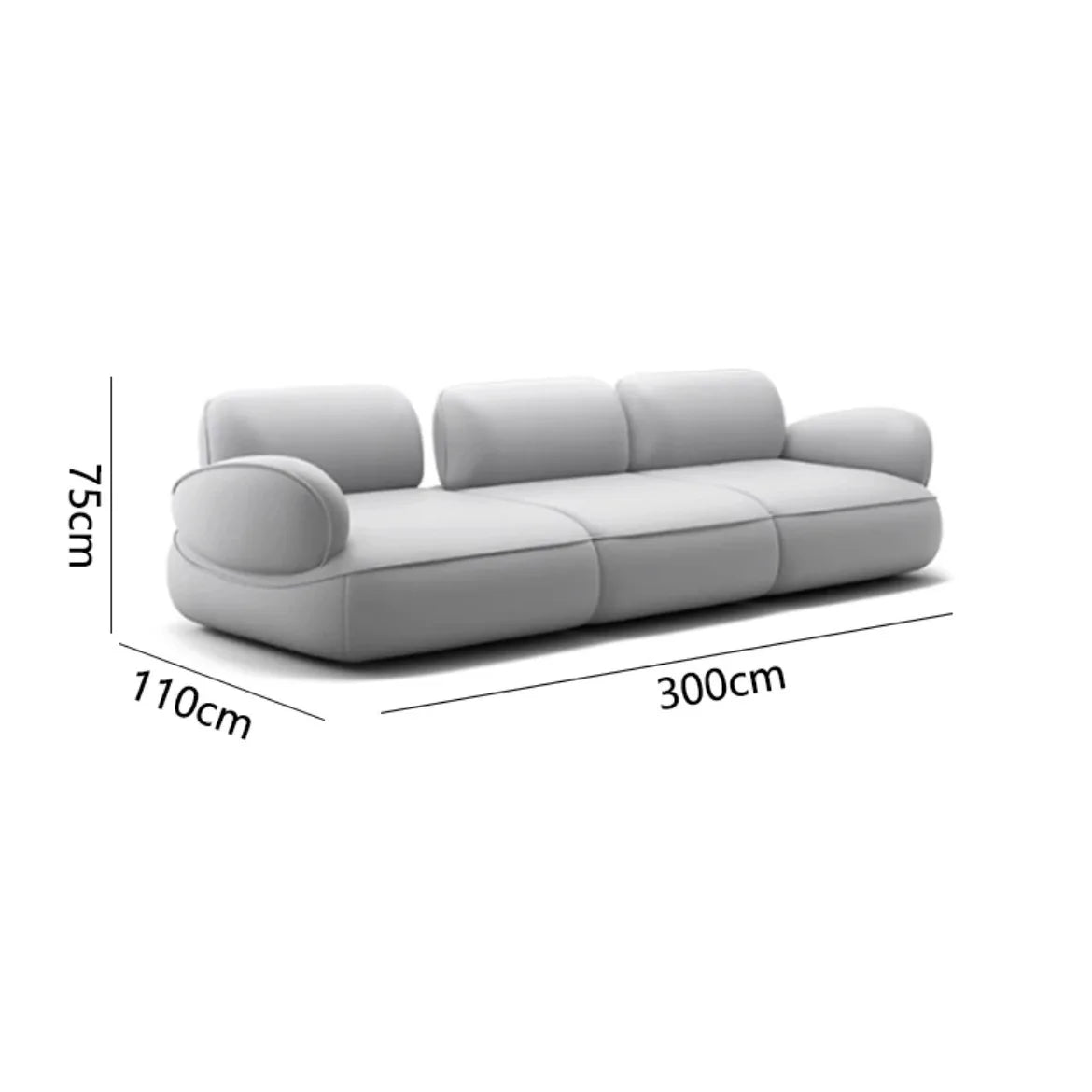 Snail sofa Milan Italian minimalist curved backrest adjustable modern simple wind sofa living room villa sofa