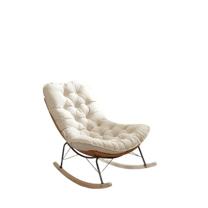 Honeycomb Recliner Rocking Chair Adjustable Backrest Foldable Comfortable Lazy Lounge Chair Bed Balcony Living Room Furniture