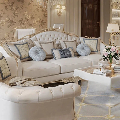 Europe Designer Sofa Chair Unique Wood Modern Recliner Living Room Sofas Love Seat White Cushion Sofas Para El Hogar Furniture