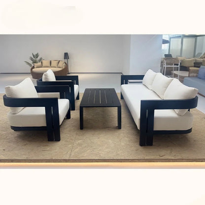 New Arrival Metal Outdoor Sofa Furniture Patio Garden Sofa Set Aluminum Sofa Set