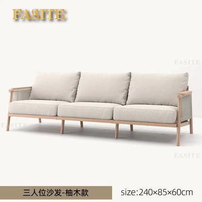 Outdoor sofa waterproof and sunscreen leisure rope weaving