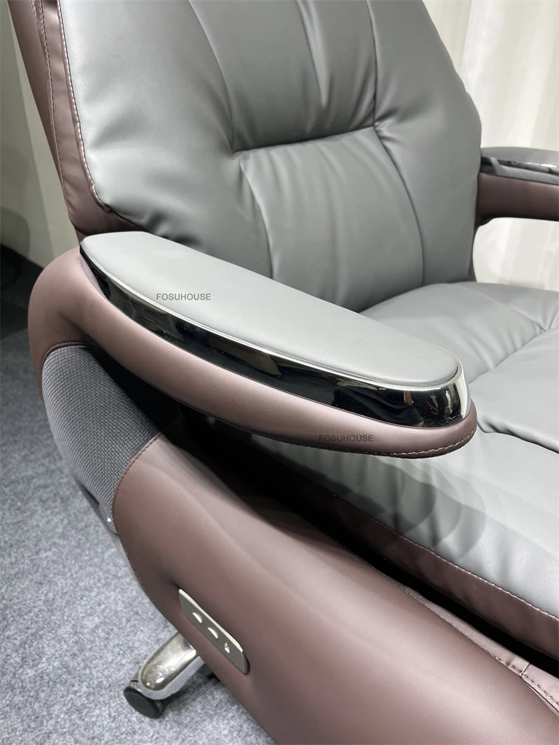Electric Smart Office Chairs European Reclining Computer Chair Home Gaming Armchair Modern Office Furniture High-end Boss Chair