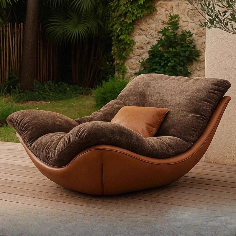 Nordic creative modern minimalist living room leisure chair sofa recliner lazy sofa bedroom advanced
