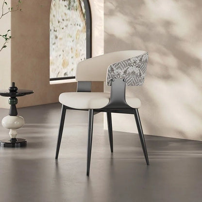 2pcs Modern Minimalist Dining Chairs with Backrest for Home Table And Hotel Island Bar Stools with Armrests