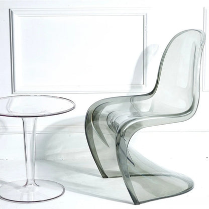Nordic Modern Simple Creative Acrylic Plastic Dining Chair Red S Beauty Chair Crystal Transparent Pandong Chair Wow