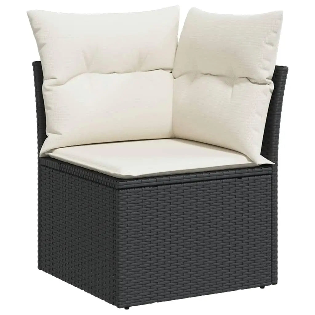 Stylish Black Outdoor Garden Sofa Set Durable Patio Furniture for Relaxing and Entertaining