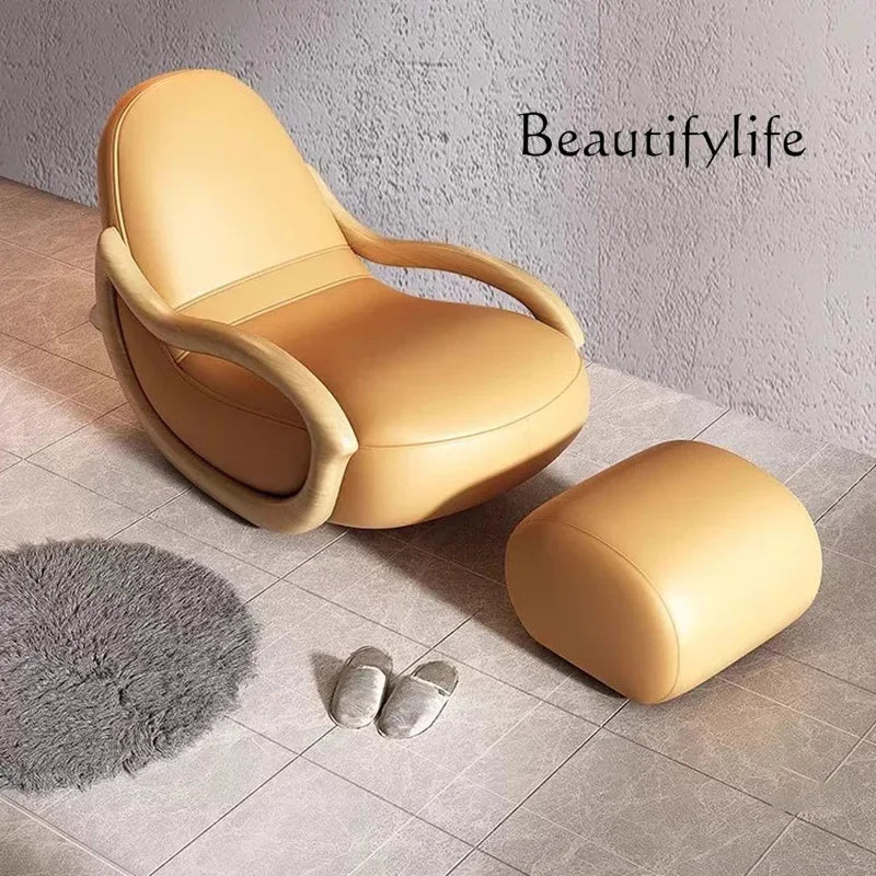 VV X Italian Support Living Room Chairs Simple White Lazy Designer Recliner Chairs Armchair Sofa Comfy Fauteuil Salon Home Furni