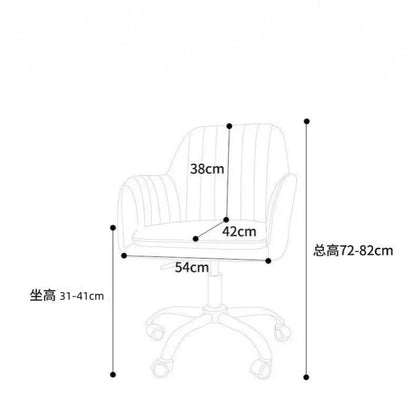 Bedroom Comfortable Makeup Stool Office Ergonomic Desk Chair Backrest Chair Computer Chair Dormitory Chair Girls Dressing Chairs