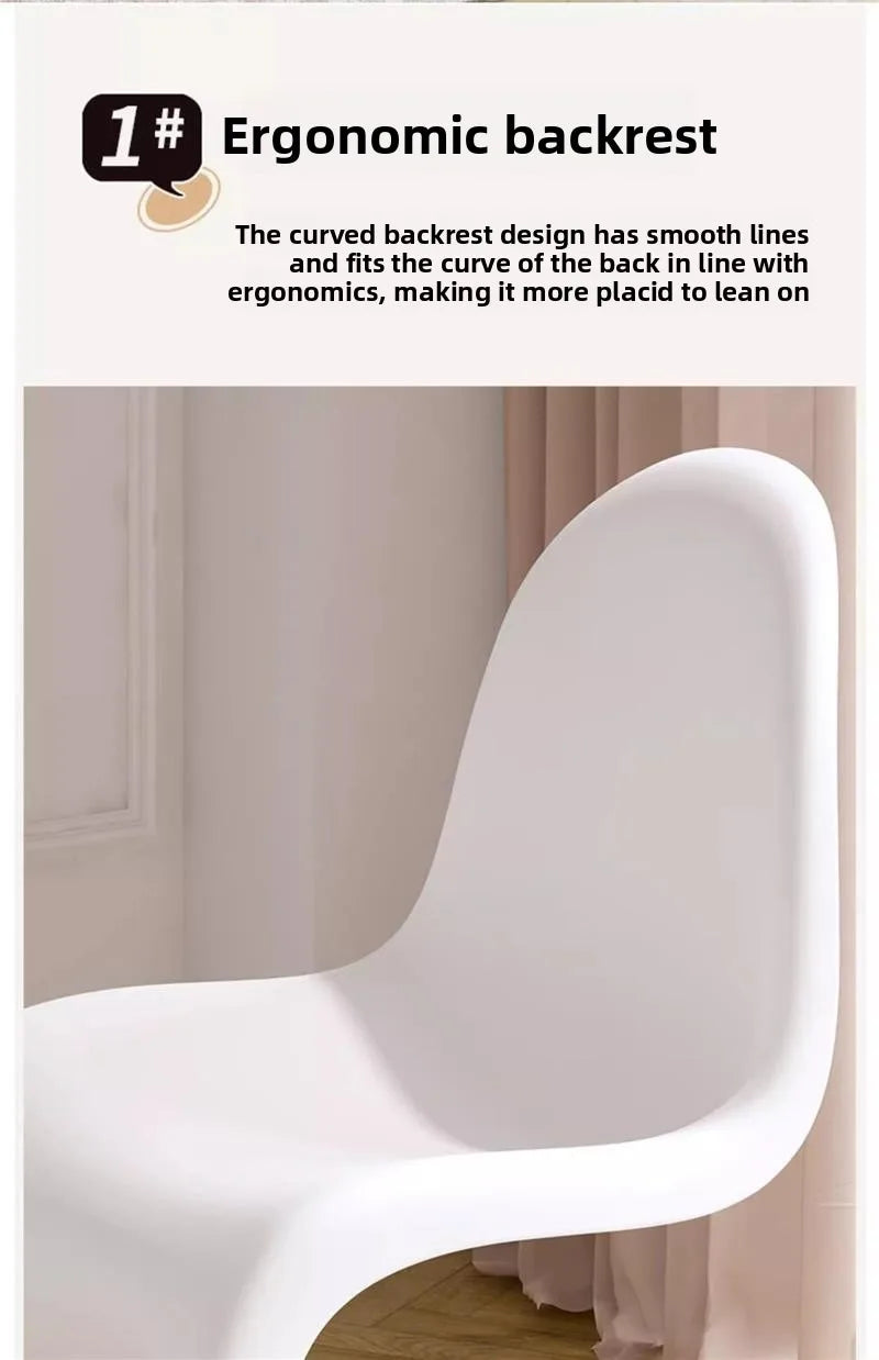 Acrylic transparent chair simple household light luxury high-end dining table chair makeup chair Pan Dong chair