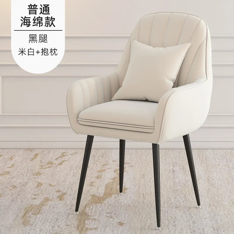 Modern Living Room Dining Chairs Home Furniture Bedroom Dormitory Back Chair Nordic Restaurant Kitchen Cafe Leisure Chair