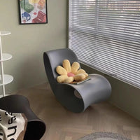 European Creative Rocking Chair Designer Lounge Chair Living Room Furniture Plastic Living Room Chairs Lazy Single Sofa Chair
