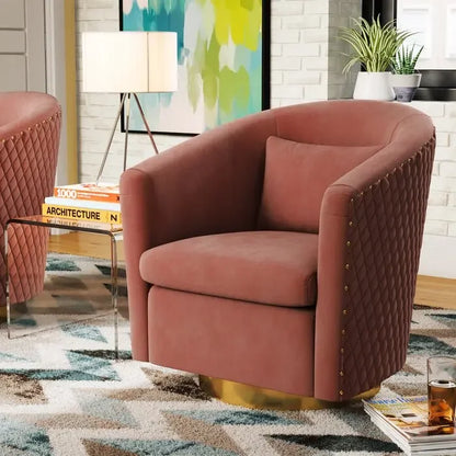 For High Quality Modern Golden Stainless Steel Velvet Fabric Single Sofa High Back Sofa Chair for Home Hotel Furniture