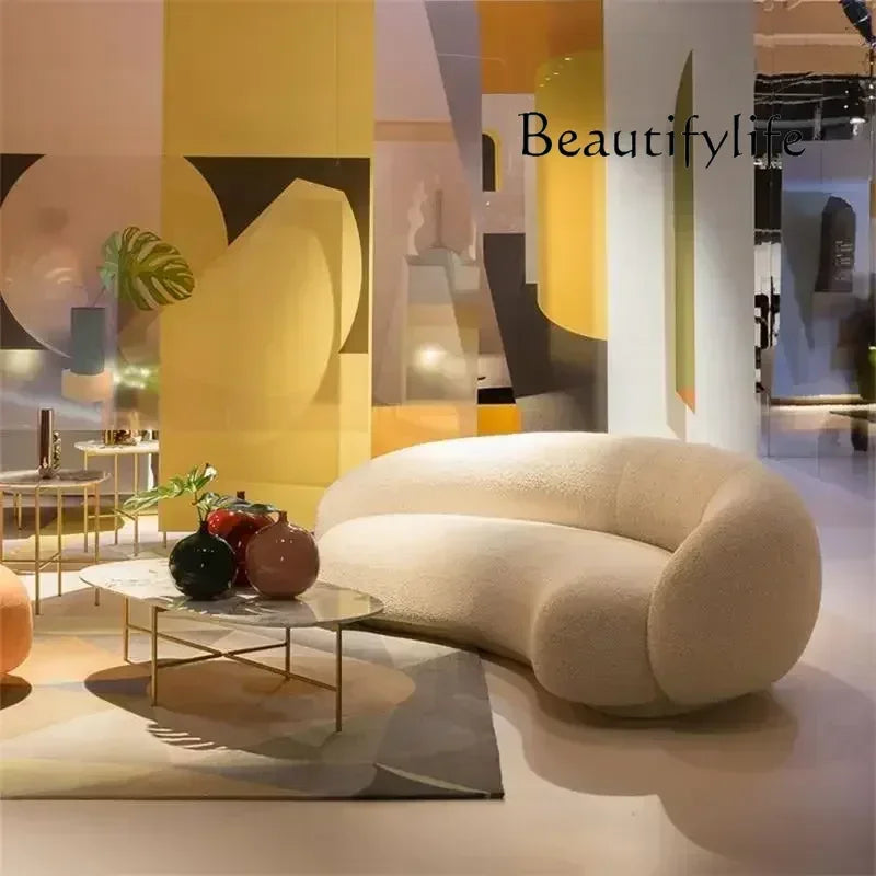 BJ High Quality Curved 3 Seater Sofa Adults Waterproof Modern Luxury Christmas Sofa European Seating Divano Letto Home Furniture