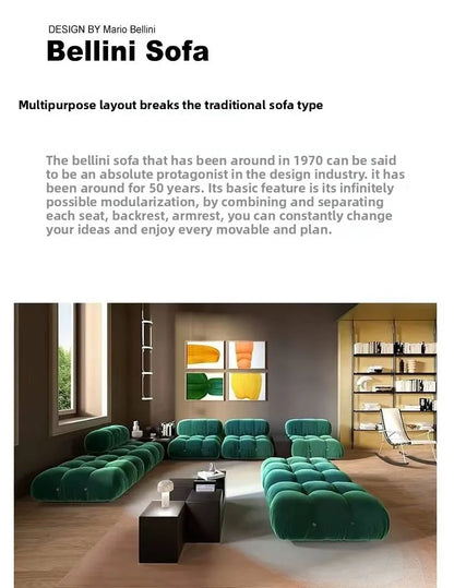 Italian Luxury Modular Sofa Vacuum Compressed Tufted Lazy Sofa Bread Design for Living Room