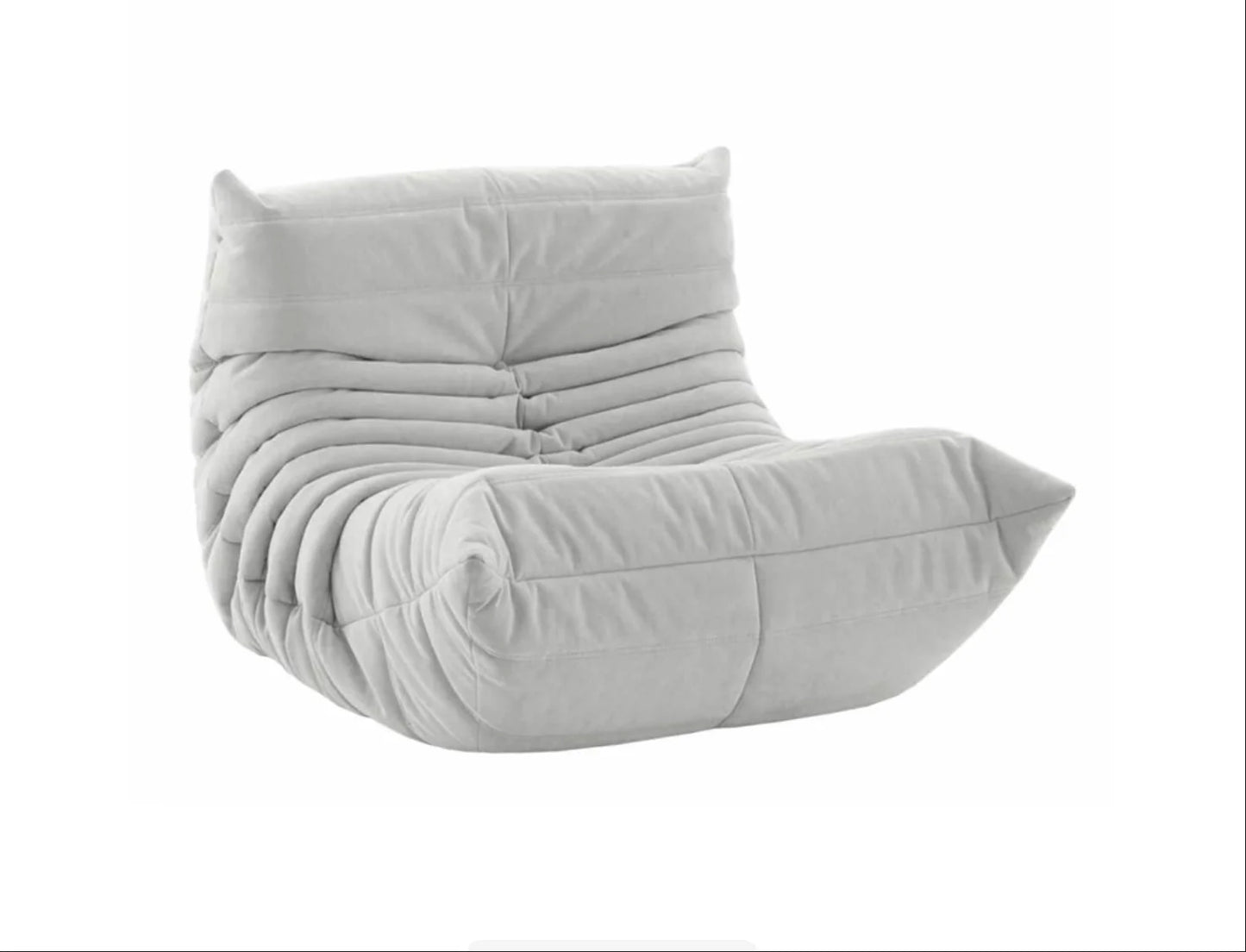 Collection house designer togo floor-to-ceiling single sofa Nordic balcony study lazy caterpillar Internet celebrity cream sofa