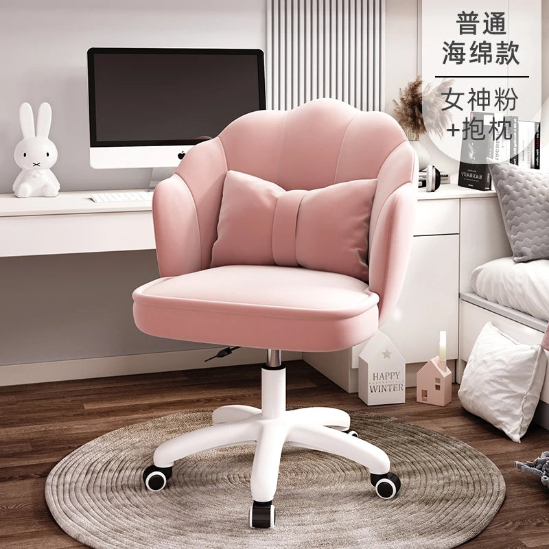 Home Comfortable Study Office Chairs Back Swivel Chair Dormitory Gaming Chair Student Lovely Computer Chair Bedroom Furniture