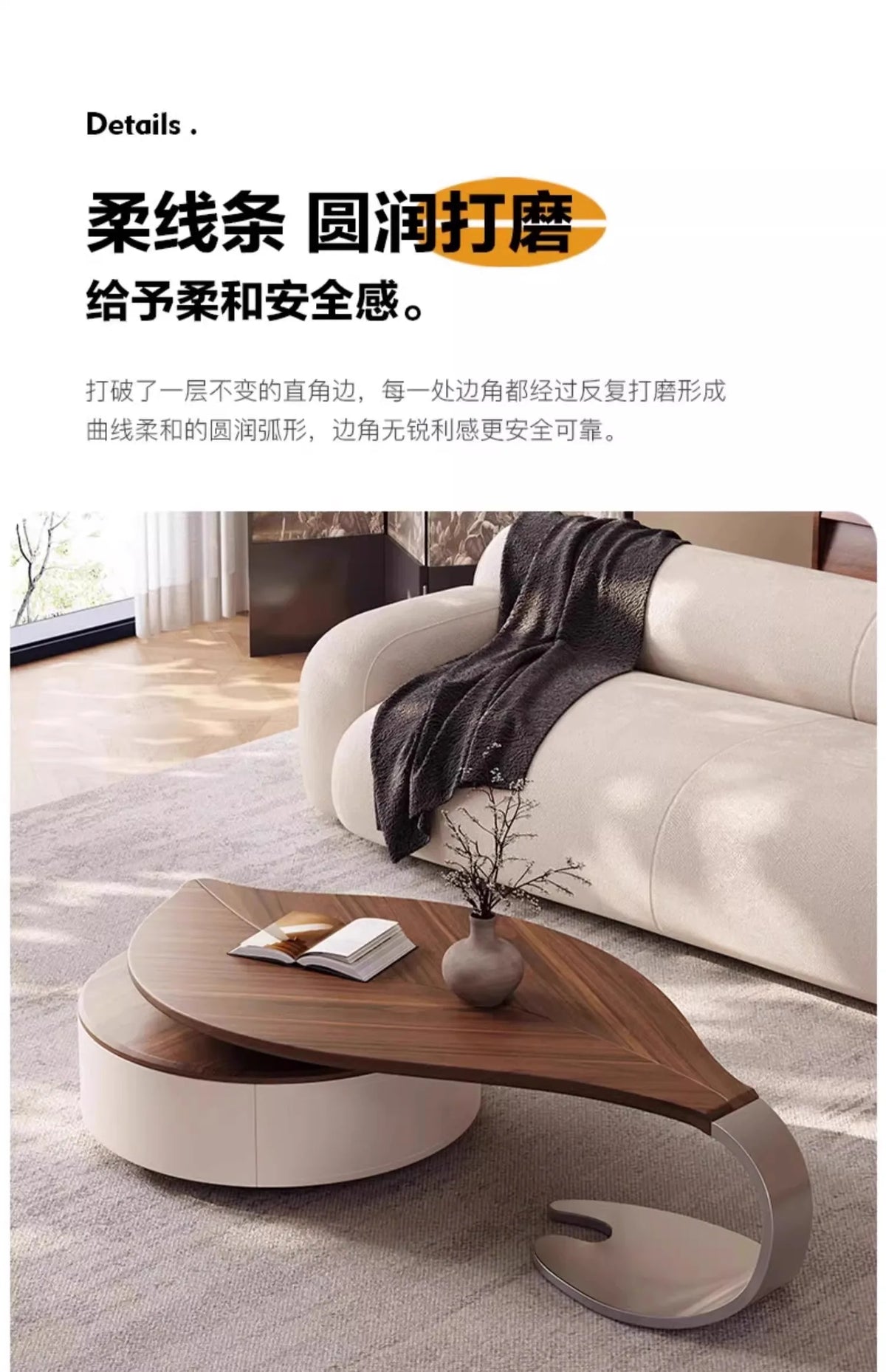 Nordic Style Modern Coffee Table Unique Design Glam Luxury Coffee Table Living Room Hidden Storage Table De Salon Home Furniture