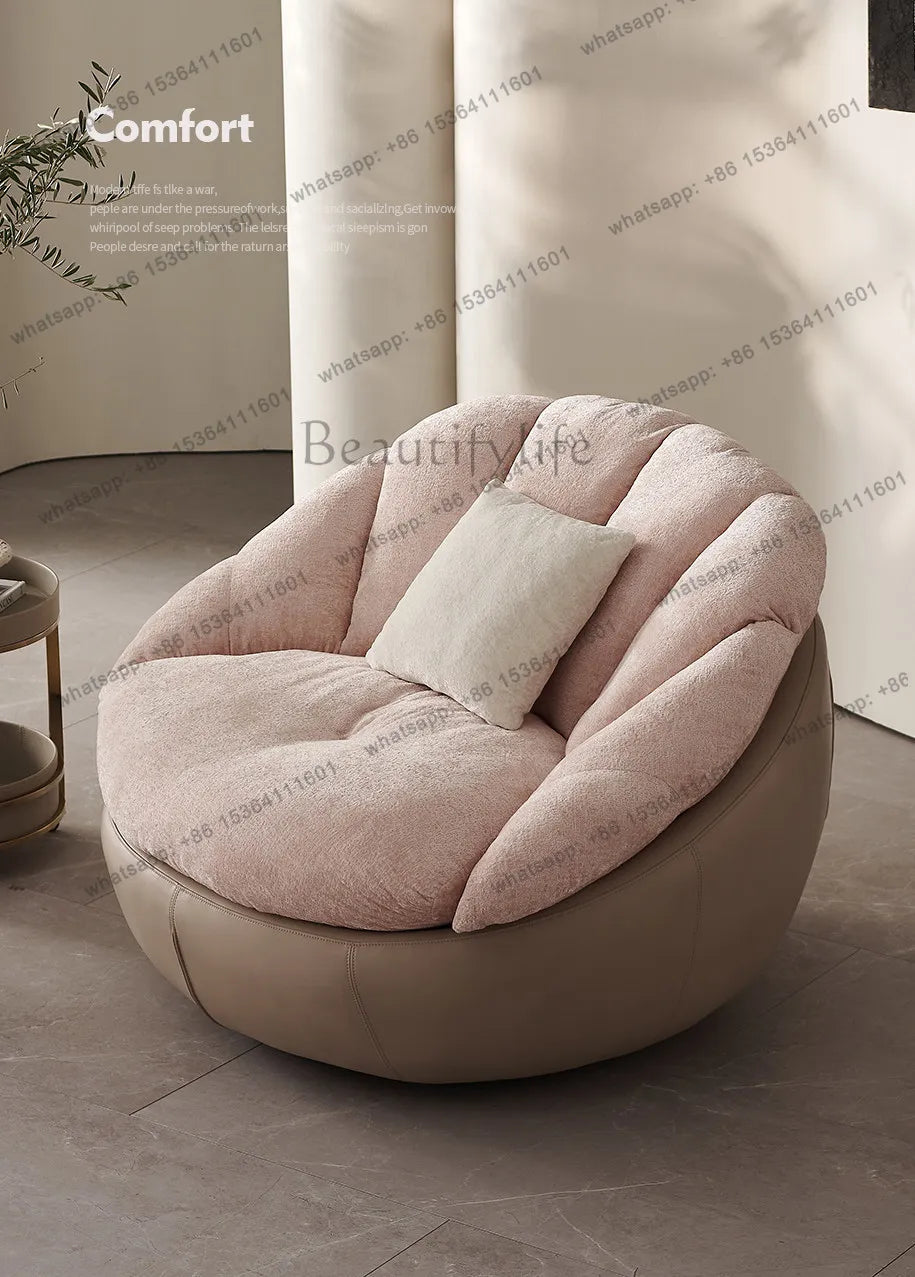 yj57 Sofa chair modern simple living room balcony household lazy leisure chair spot light luxury