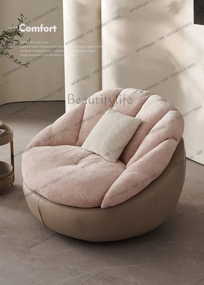 yj57 Sofa chair modern simple living room balcony household lazy leisure chair spot light luxury