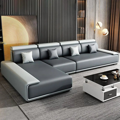 Modern Minimalist Fabric Sectional Sofa Set for Home and Mall Living Room Furniture
