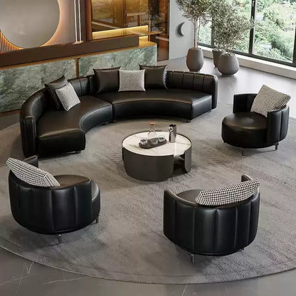 lobby curved sofa light luxury sales office negotiation beauty salon club reception lounge area sofa combination