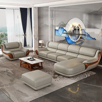 Nordic, leather, sofa, minimalist, living room, furniture, Italian, modern, minimalist