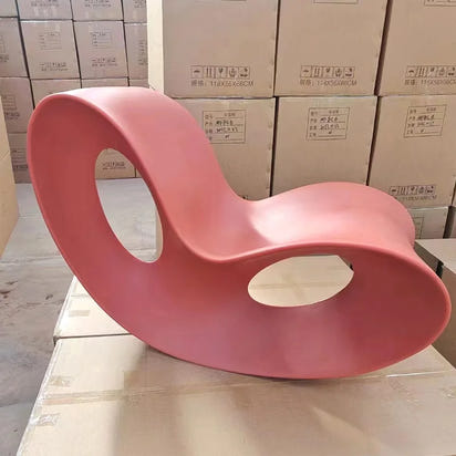 Creative butterfly shaped living room rocking chair, home leisure single lazy chair, modern simple plastic lounge chair GN772LA