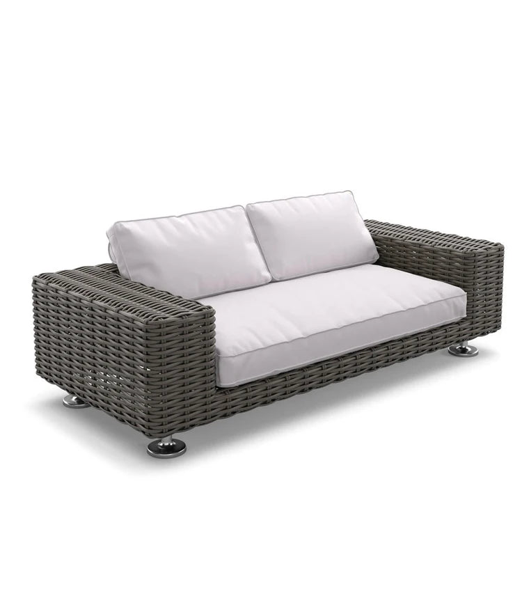 Outdoor leisure sofa, courtyard balcony, coffee table combination, outdoor outdoor garden, rattan woven leisure furniture