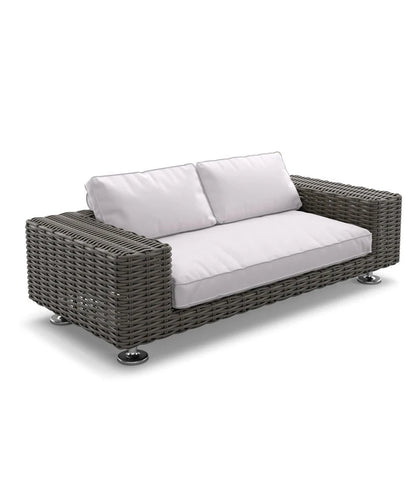 Outdoor leisure sofa, courtyard balcony, coffee table combination, outdoor outdoor garden, rattan woven leisure furniture
